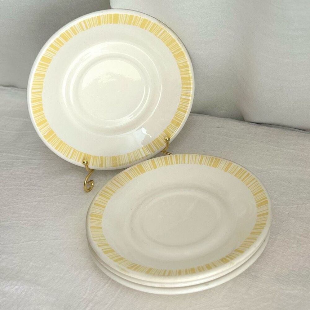 ALOX H.F. Coors Colors Co. Restaurant Ware Vintage Saucers